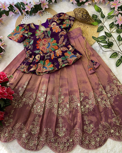 Tissue Lehenga