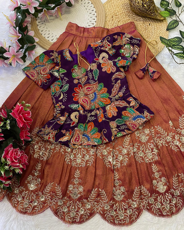 Tissue Lehenga