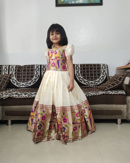Kids Paithani Gown