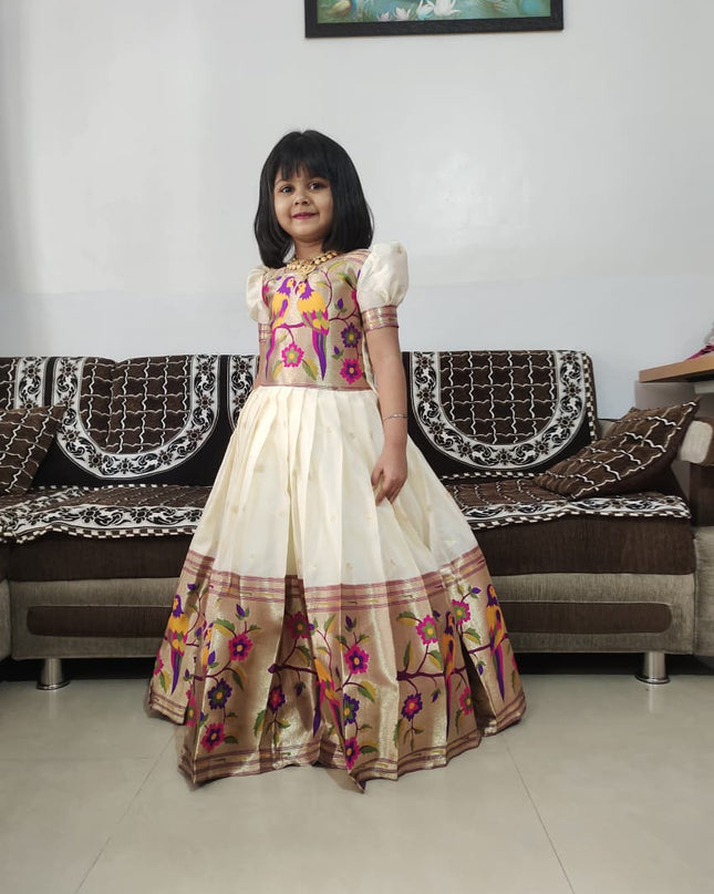 Kids Paithani Gown