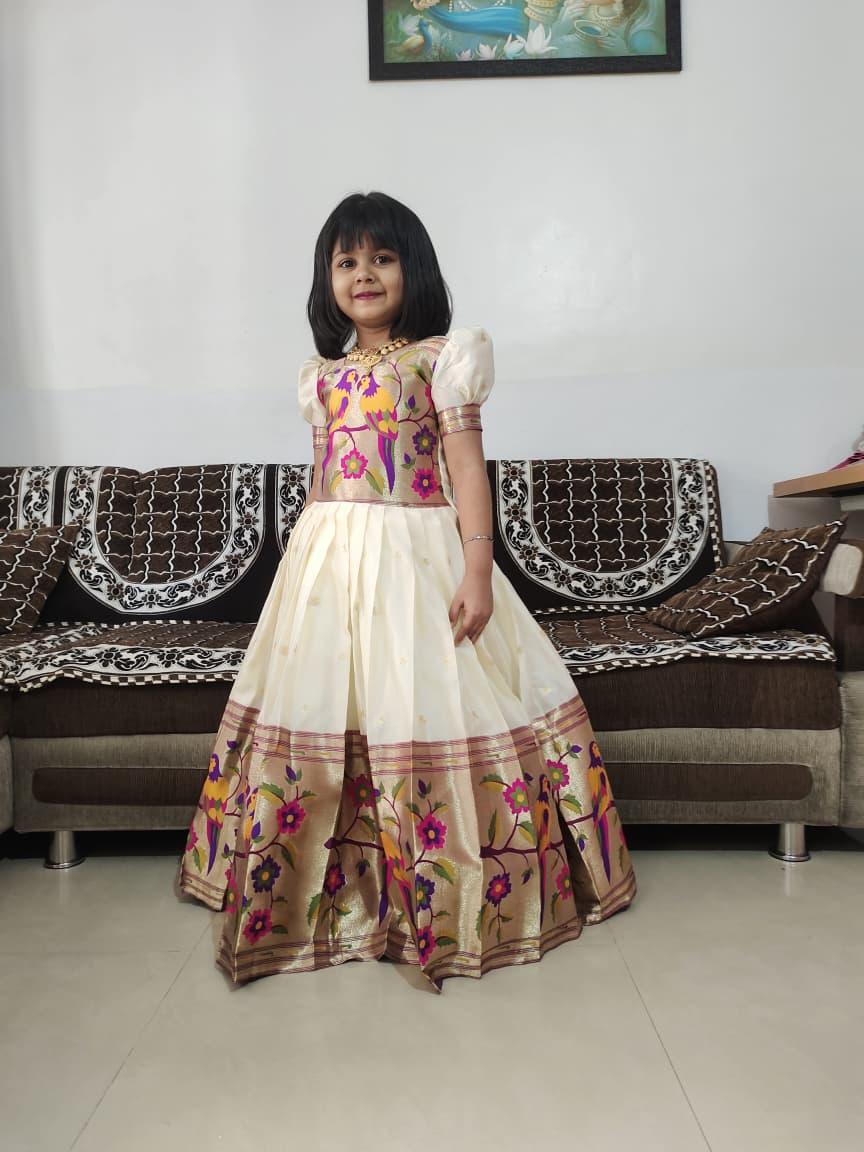 Kids Paithani Gown