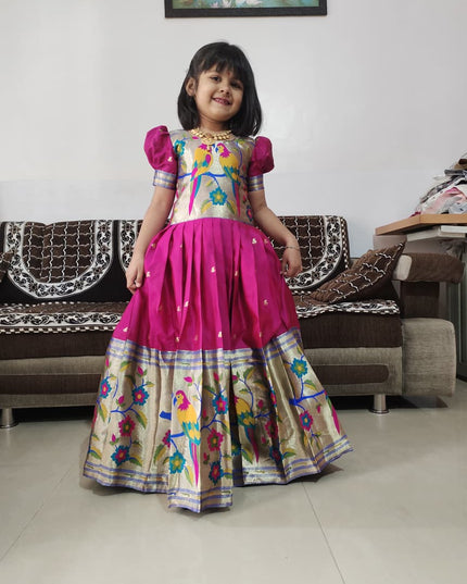 Kids Paithani Gown