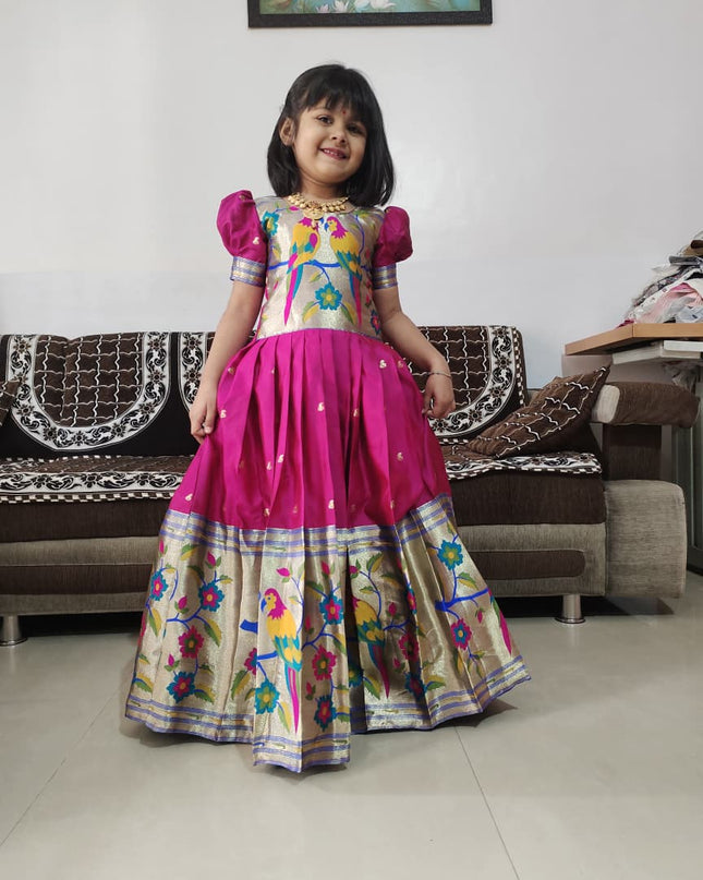 Kids Paithani Gown