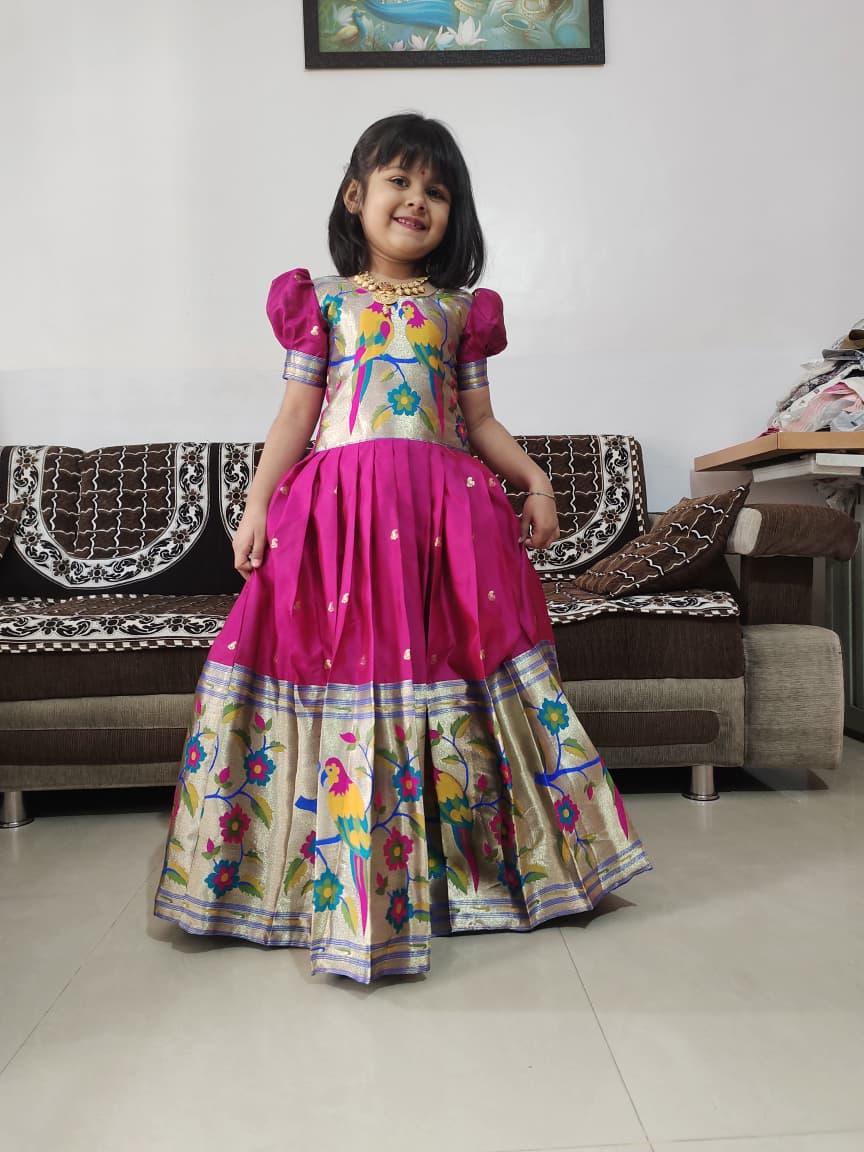 Kids Paithani Gown