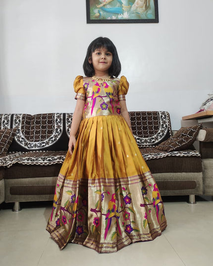 Kids Paithani Gown