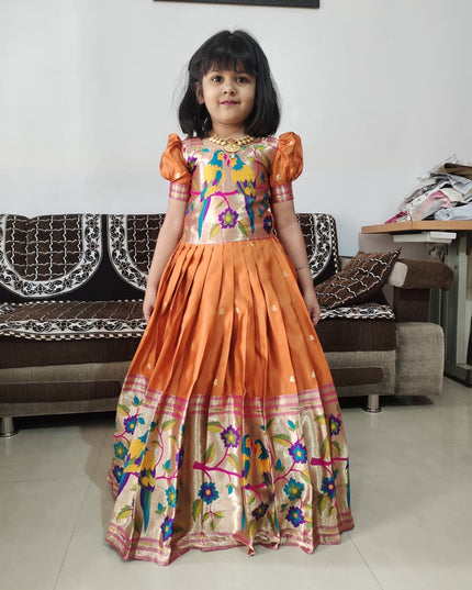 Kids Paithani Gown