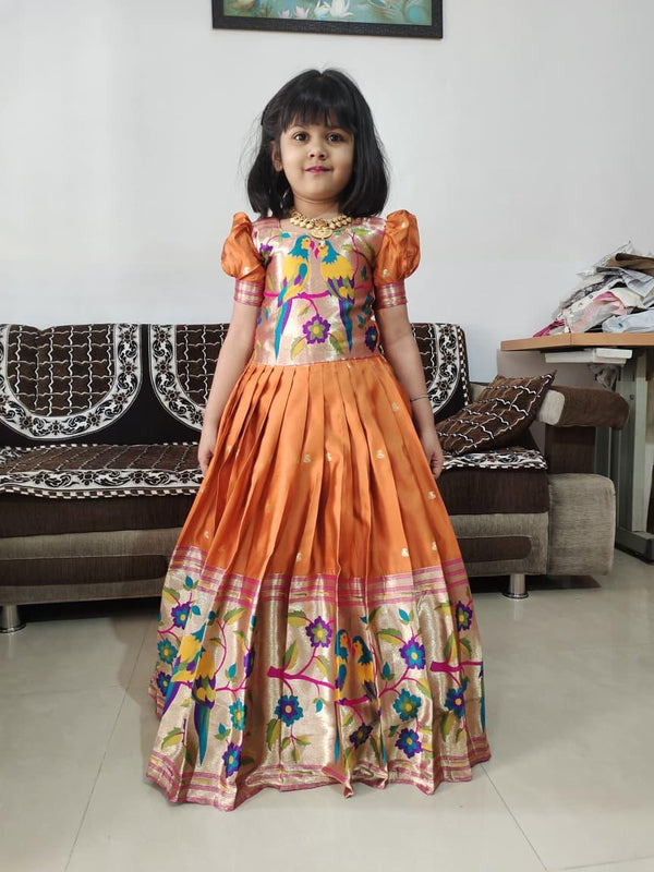 Kids Paithani Gown