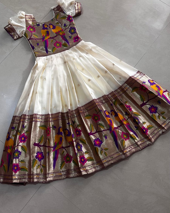 Kids Paithani Gown