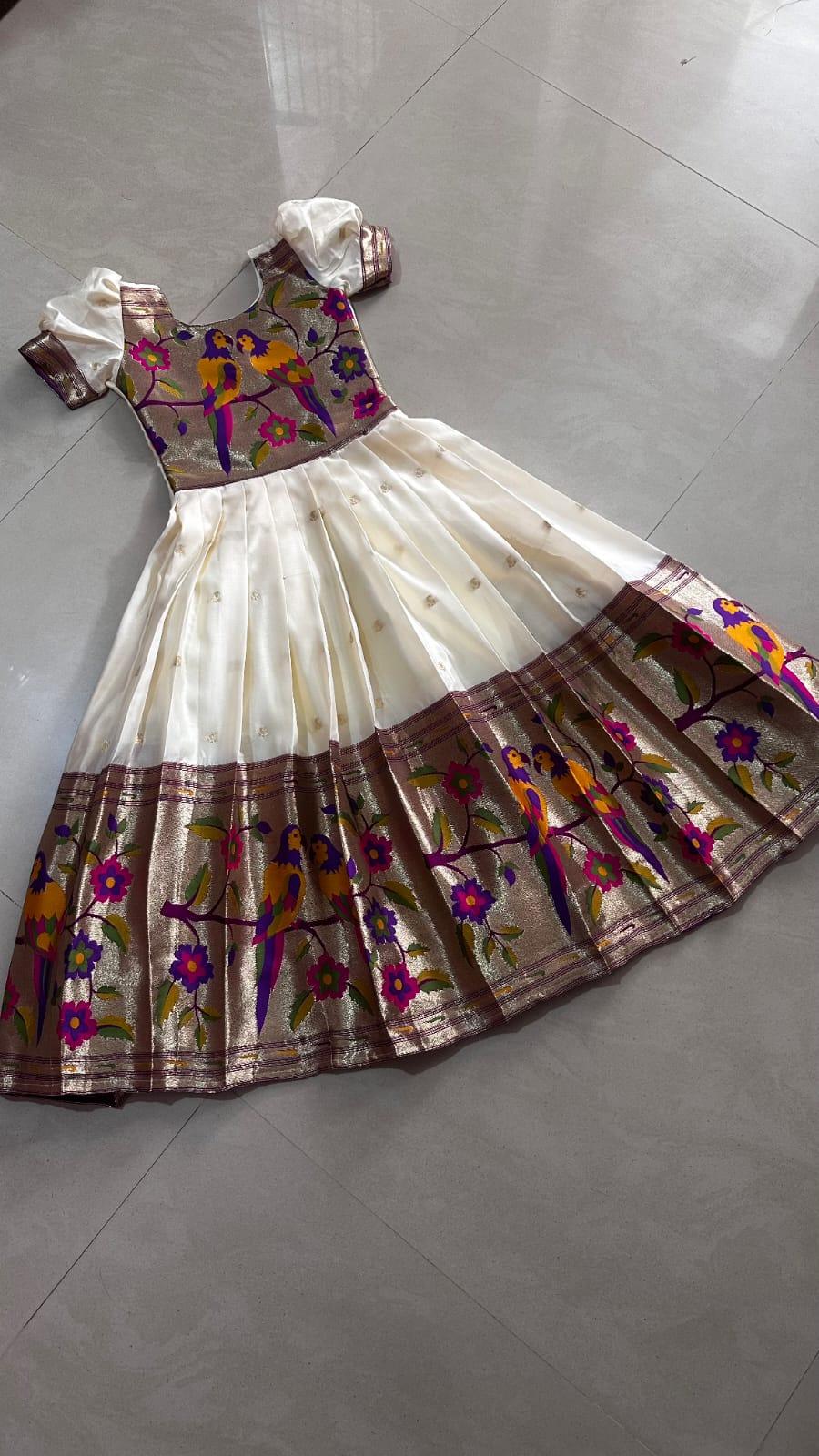 Kids Paithani Gown