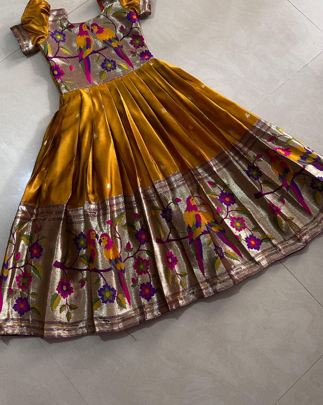 Kids Paithani Gown