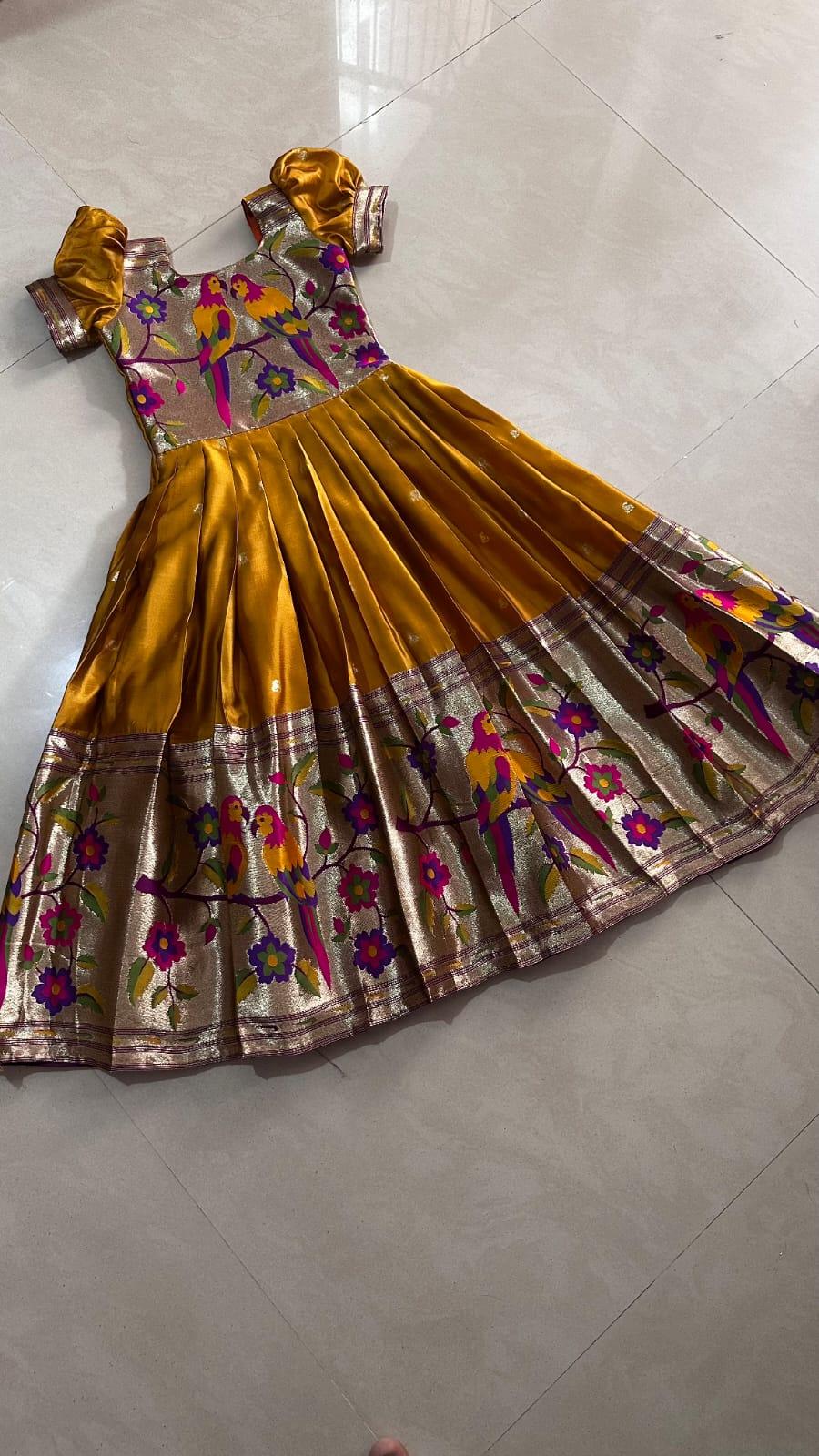 Kids Paithani Gown