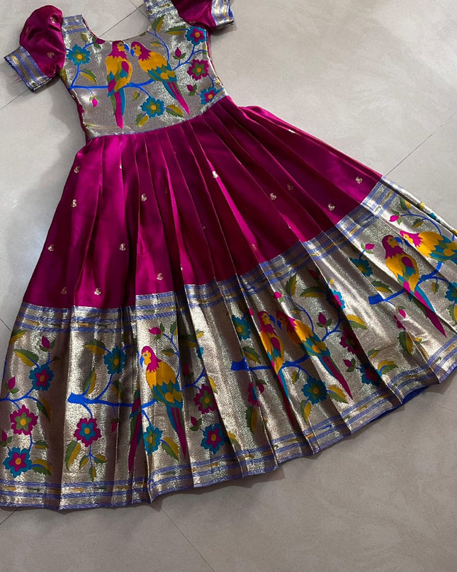 Kids Paithani Gown