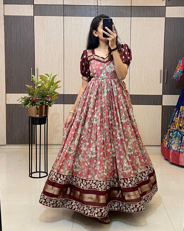 Kalamkari Long Gown