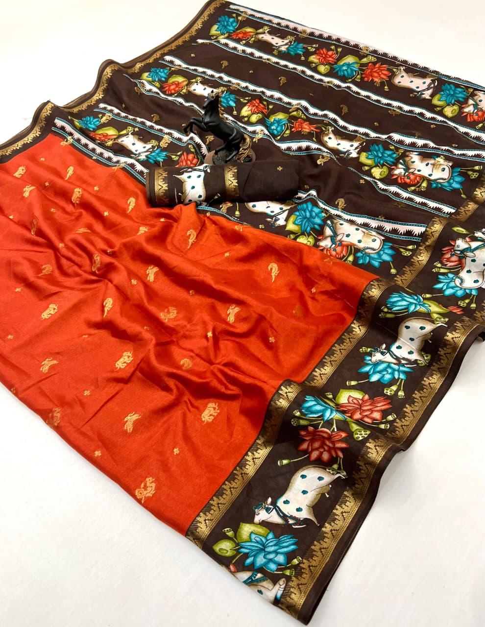 Premium Semi Viscose Silk Saree