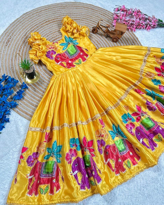 Haldi Yellow Gown