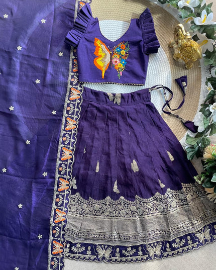 Butterfly Lehengha-Choli & Dupatta