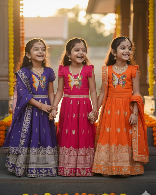 Butterfly Lehengha-Choli & Dupatta