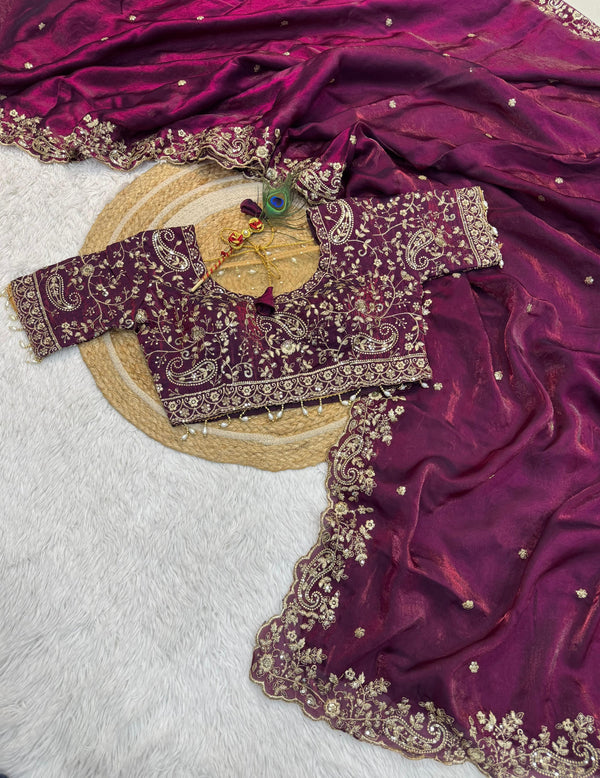 Premium Space Silk Sarees