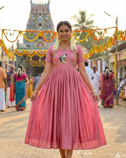 Beautiful Pongal Special Gown