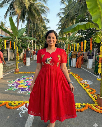 Beautiful Pongal Special Gown