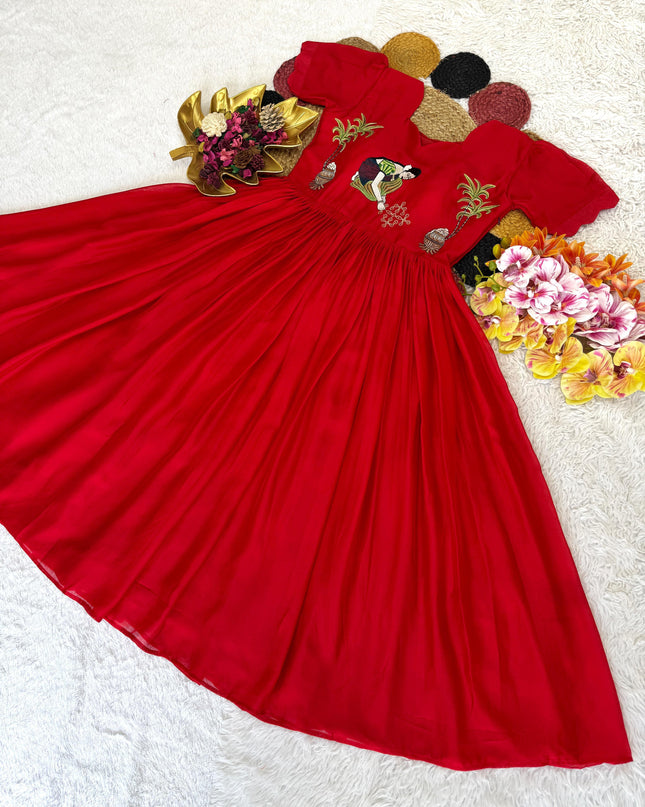 Beautiful Pongal Special Gown