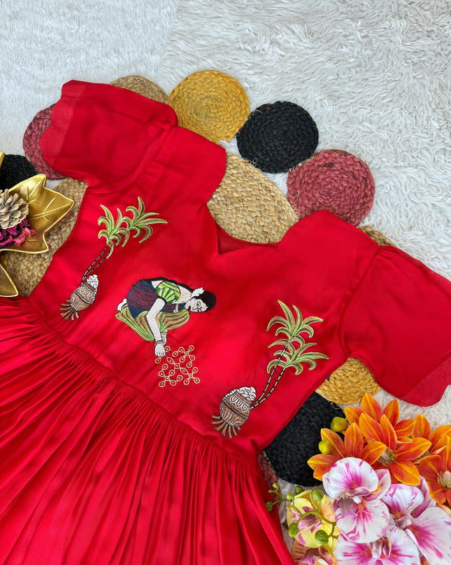 Beautiful Pongal Special Gown