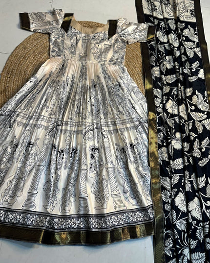 Ritu kalamkari Anarkali Dress