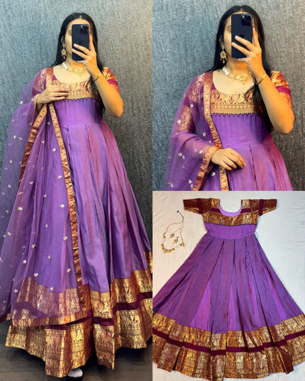Vintage Gown With Duppata
