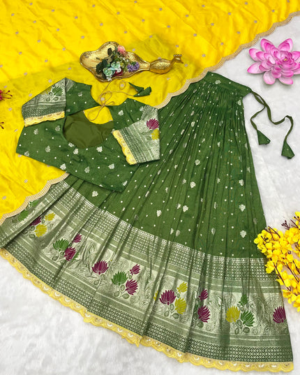 Viscos Tissu Lehenga