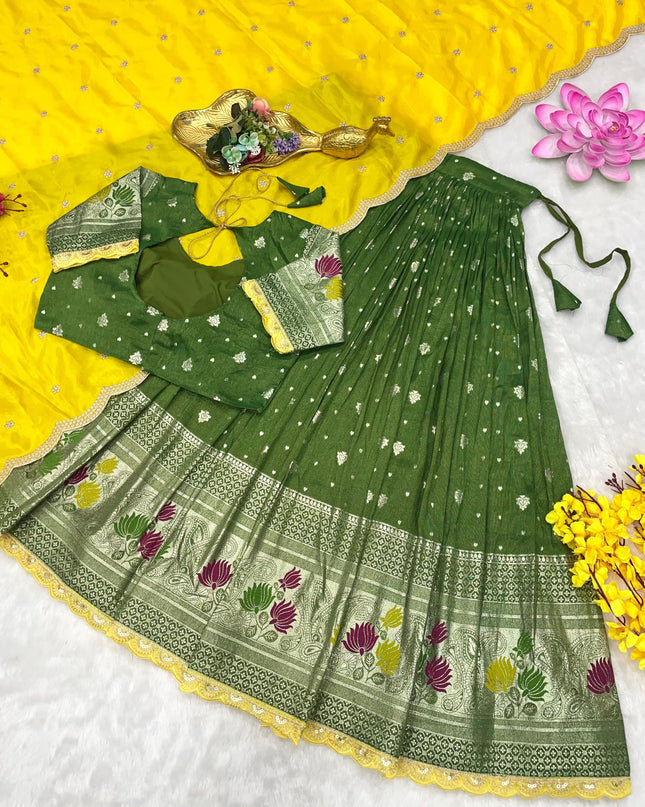 Viscos Tissu Lehenga