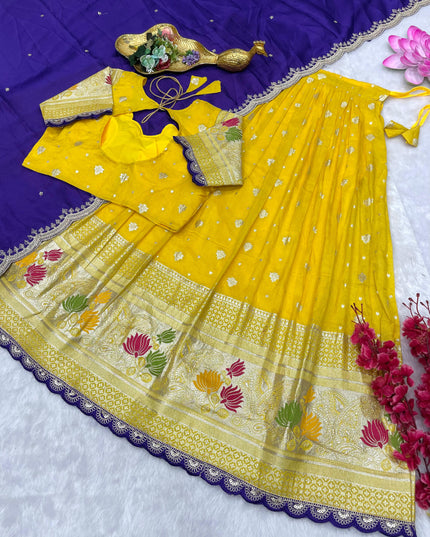 Viscos Tissu Lehenga