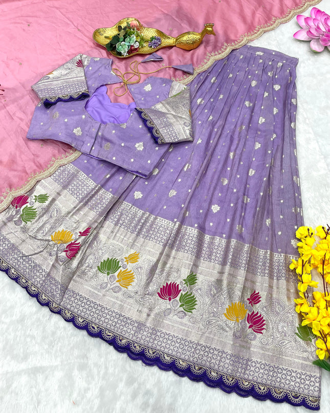 Viscos Tissu Lehenga