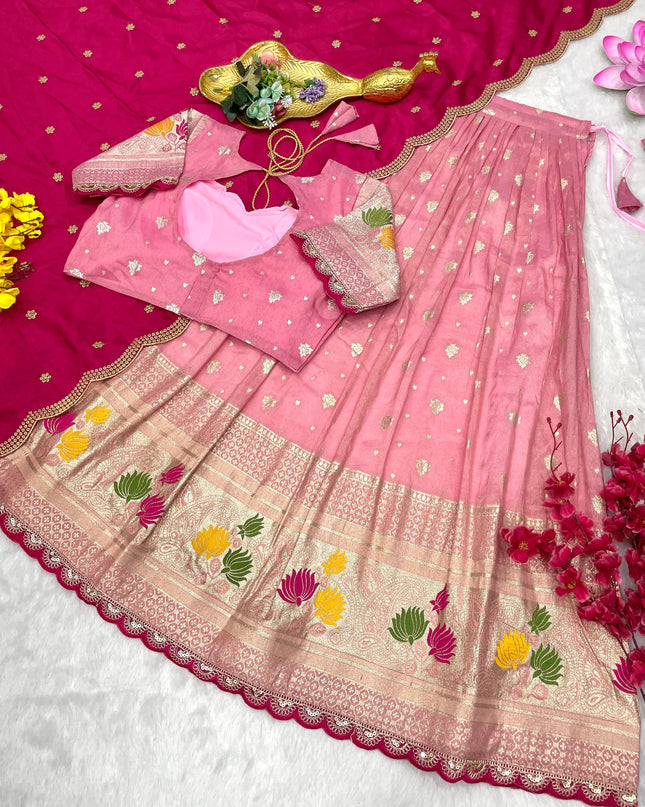 Viscos Tissu Lehenga