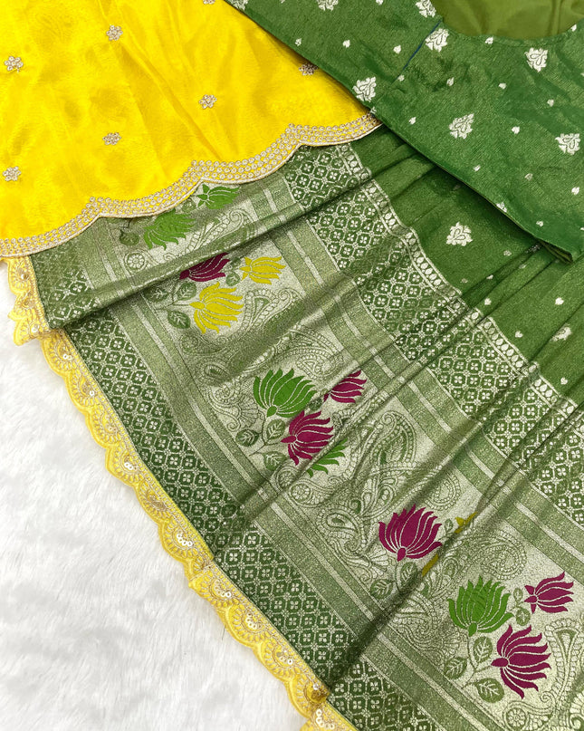 Viscos Tissu Lehenga