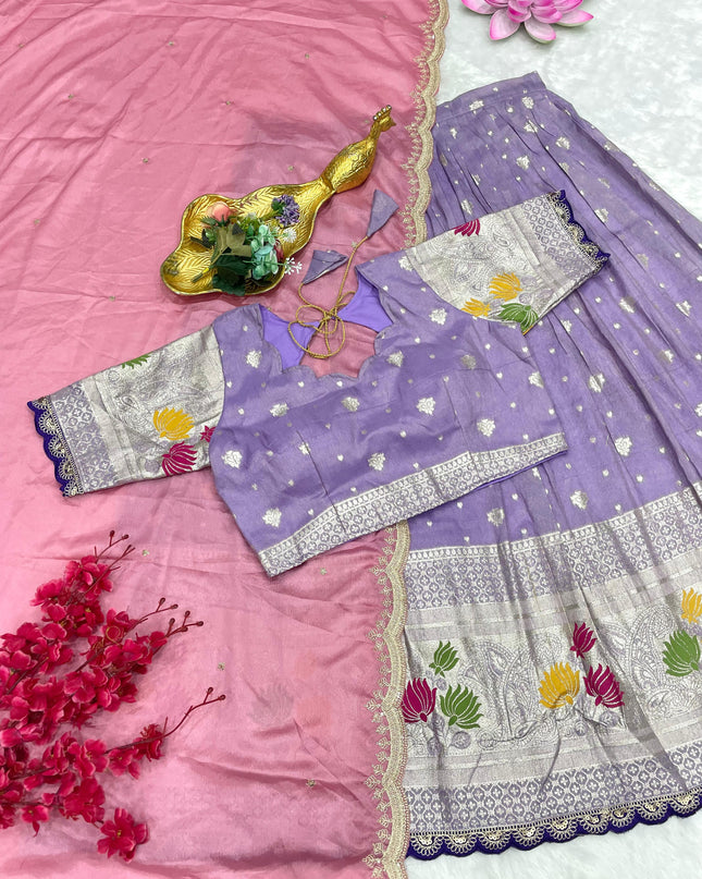 Viscos Tissu Lehenga