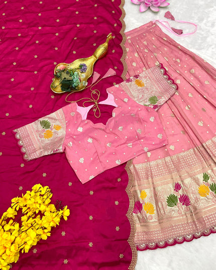 Viscos Tissu Lehenga