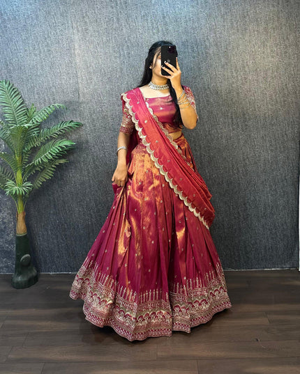 Pongal Fire Lehenga