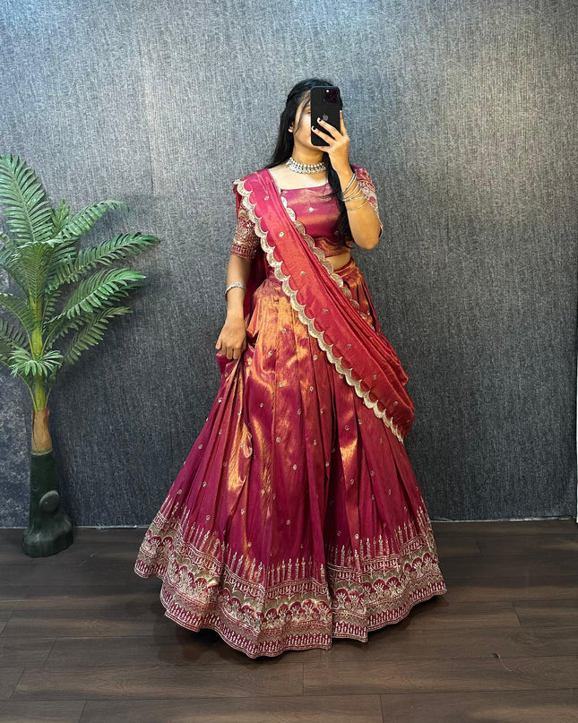 Pongal Fire Lehenga
