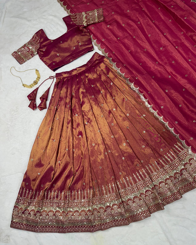 Pongal Fire Lehenga