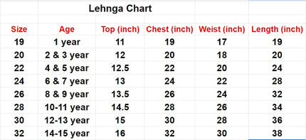 KIDS LEHENGA CHOLI