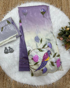 Lavender Purple with Ivory