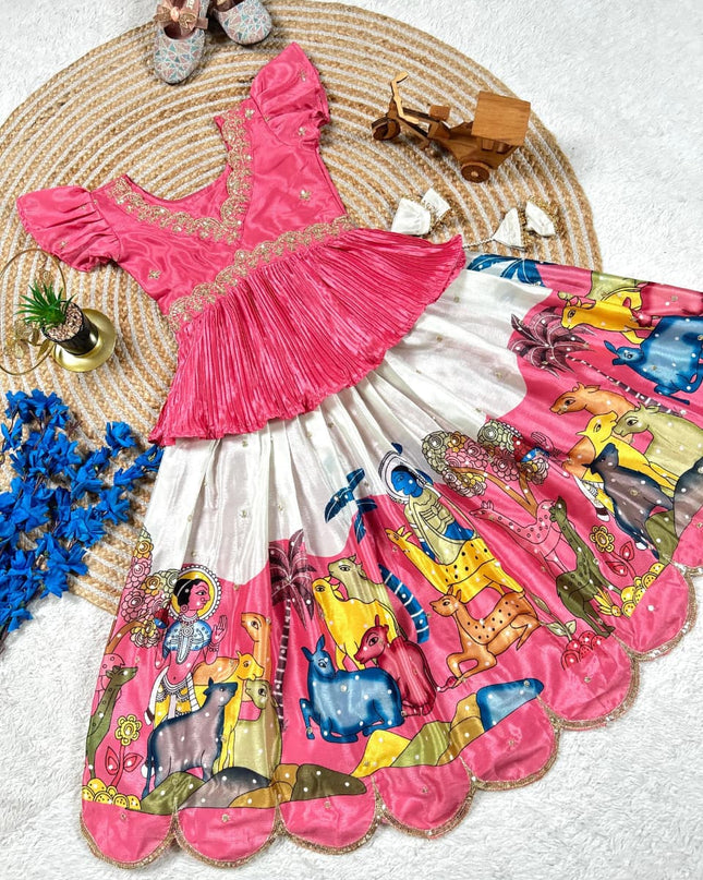 KalmaKari Printed Lahenga