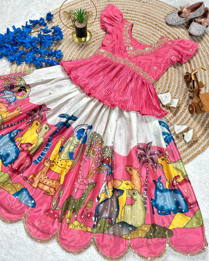 KalmaKari Printed Lahenga