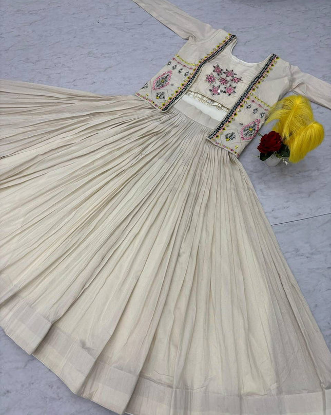 Pure Tissue Simmer Lehenga Choli