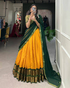 Mustard Yellow & Bottle Green