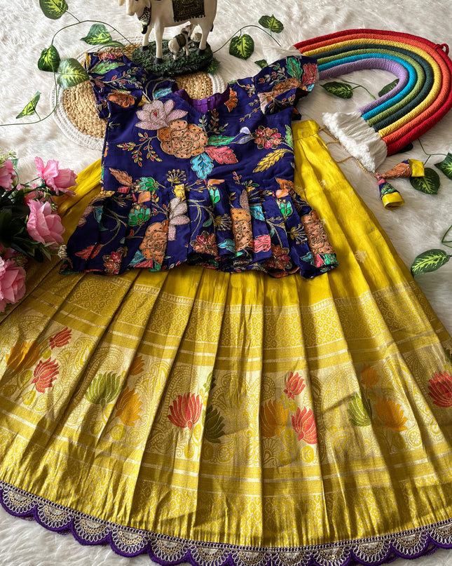 Tissue Silk  Lehengha