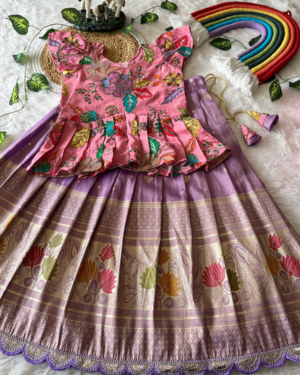 Tissue Silk  Lehengha