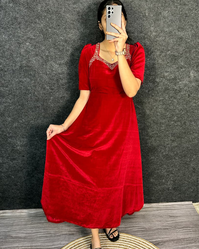 Designer Hand Work Gown