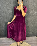 Wine Purple Velvet / M