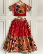 classic red and peach-gold / 0-3 Months